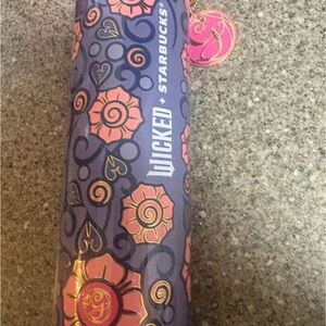 Starbucks Wicked Tumbler with Floral Design
